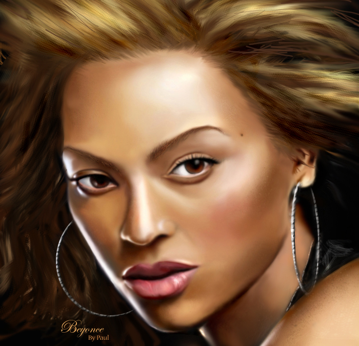 Beyonce Digital Painting by Paul915 on DeviantArt