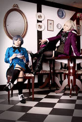 Ciel and Alois during tea...