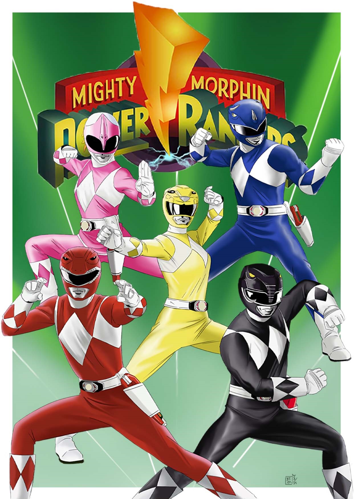 Power Rangers Ignition Deviantart Mighty Morphin Power Rangers (Fan Art) by BedaPranowo on DeviantArt