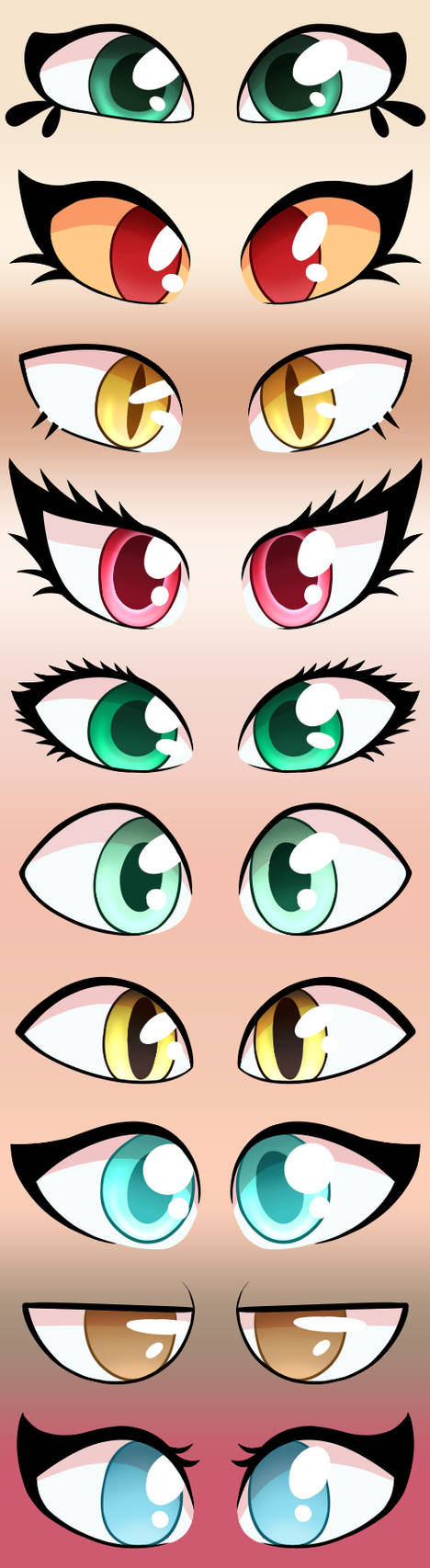Oc Eye Types Main OC Eyes by Turbodragon451 on DeviantArt