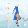 Sword art Online  AU -  Elsa And Jack Frost