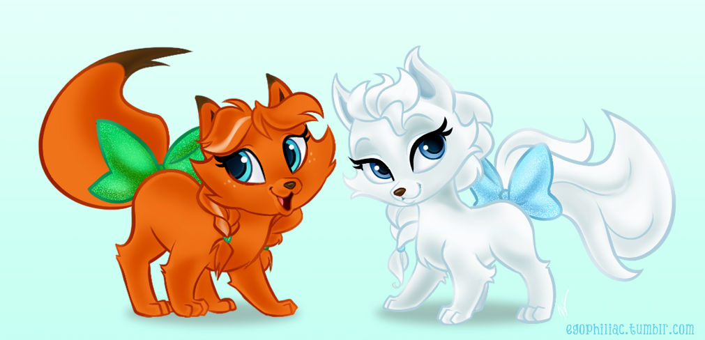 Anna and Elsa Palaces pets by stitch62833 on DeviantArt