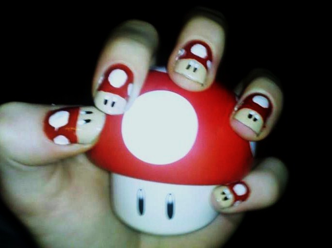 Super Mushroom Nail Art