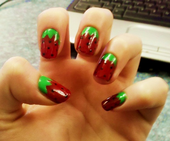 Strawberry Nail Art