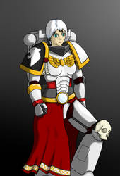 Deathwatch Character Katerin (Female Space Marine)