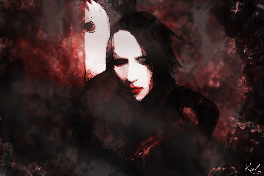 Painting Marilyn Manson