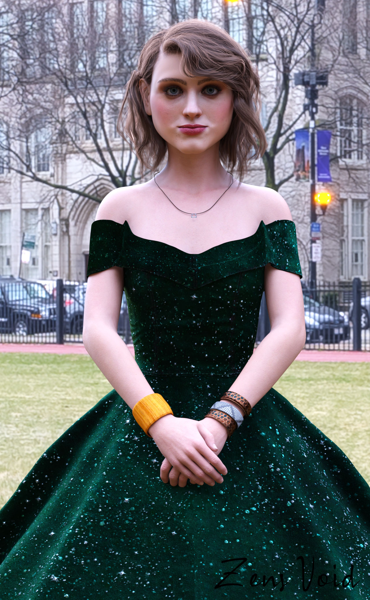 natalia dyer green dress 4 Trends Natalia Dyer Is Loving for Spring