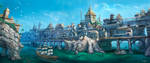 City on the Big Bridge by arvalis