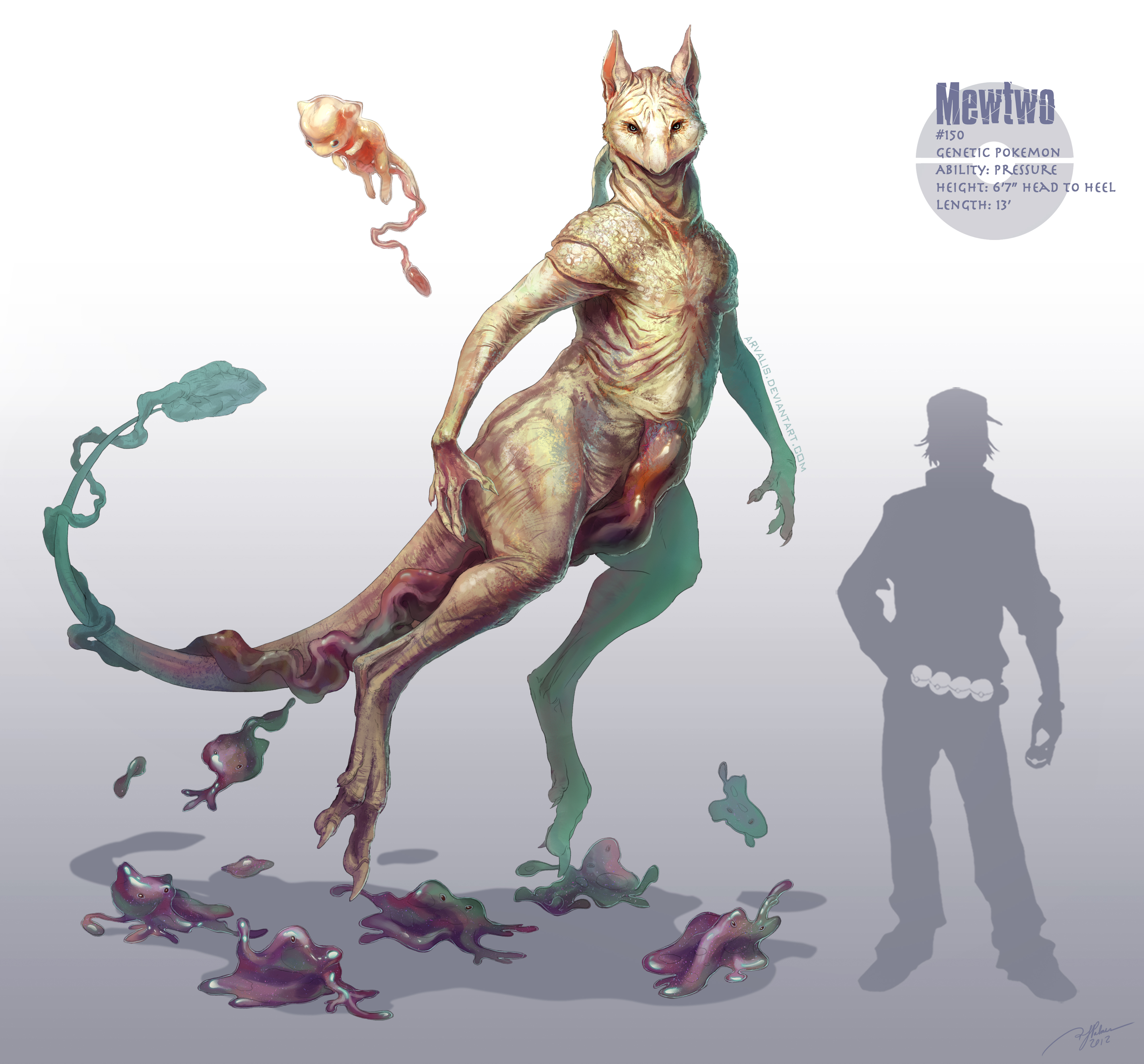 Realistic mewtwo pokemon