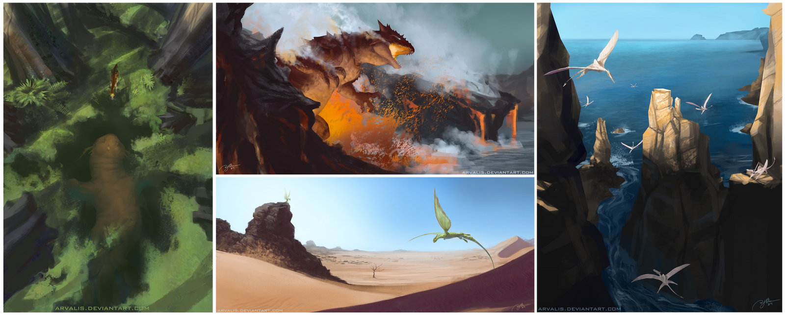 Realistic Pokemon-Speedpaints by arvalis