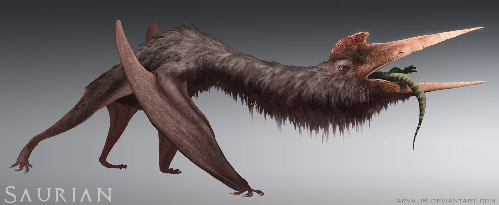 Saurian-Quetzalcoatlus