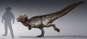 Saurian-Pachycephalosaurus