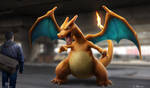 Detective Pikachu-Charizard by arvalis