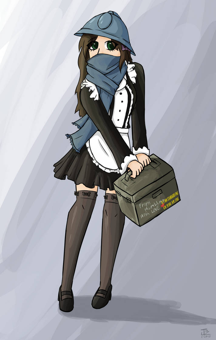 Tech maid Mumbles // Commission by Sleepless-Zaniah on DeviantArt