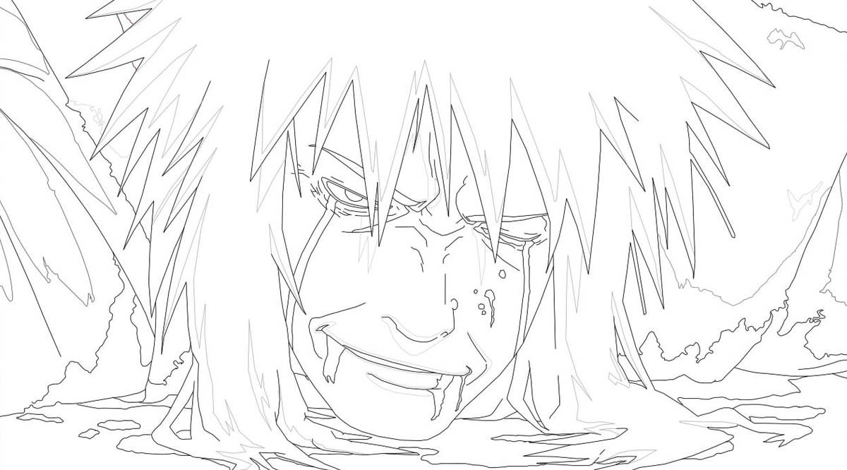 jiraiya lineart by manju1988max on DeviantArt