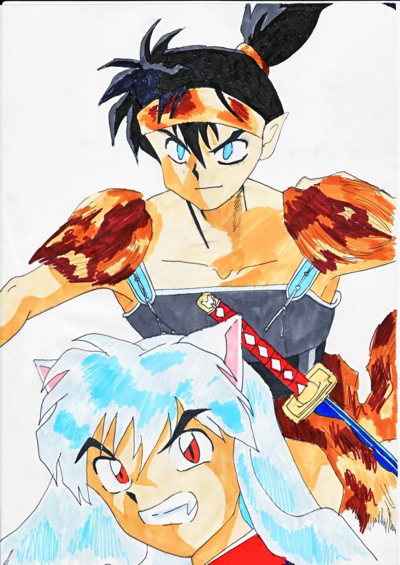 Inuyasha and Koga by Deenchini93 on DeviantArt