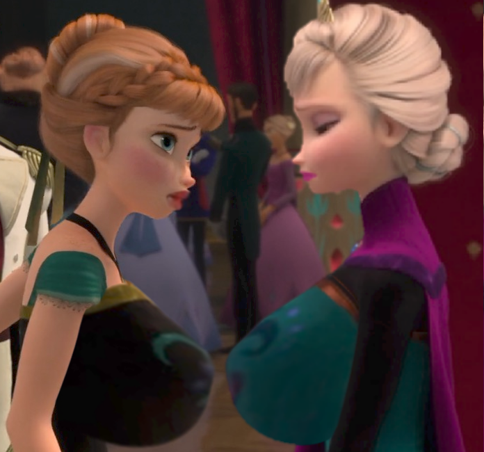 Frozen Inflation Deviantart Frozen #8 - Anna and Elsa with Enormous Breasts by SlamDunk426 on ...