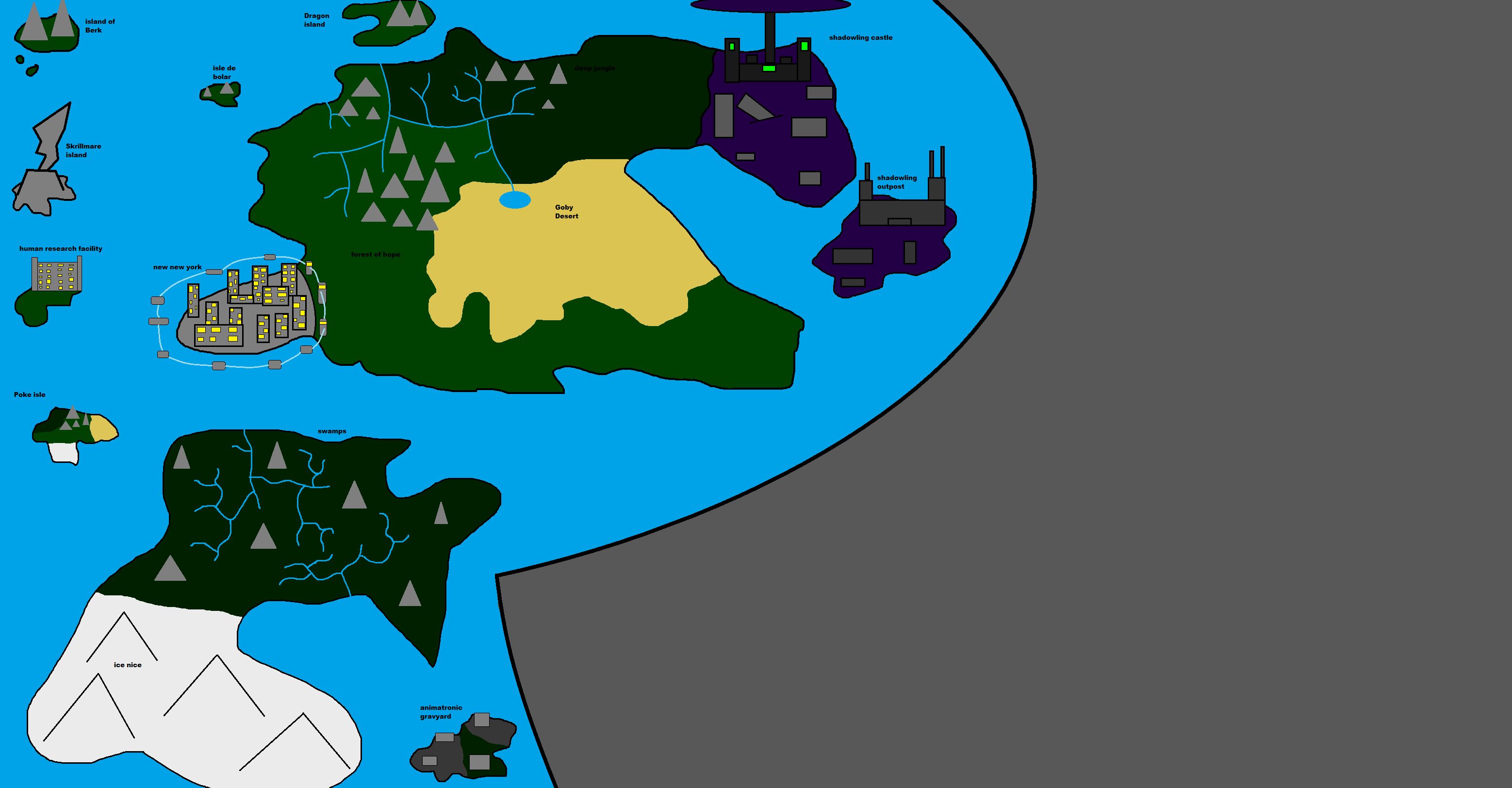 World Map (updated) by freakness96 on DeviantArt