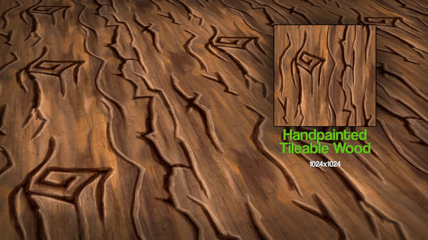 Handpainted Tileable Wood Texture