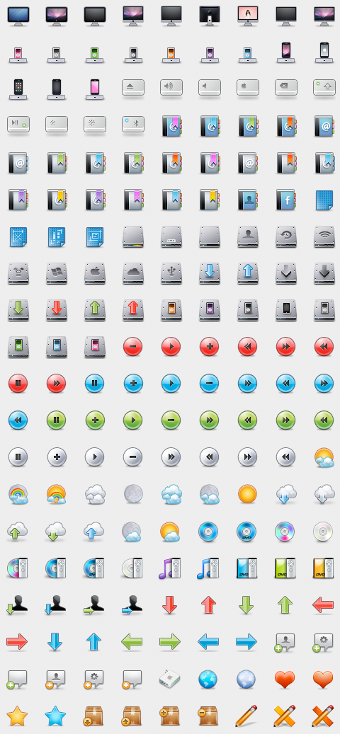 WIP - 32px mania iconset by DDrDark
