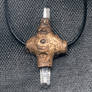 Wood Quartz Amulet