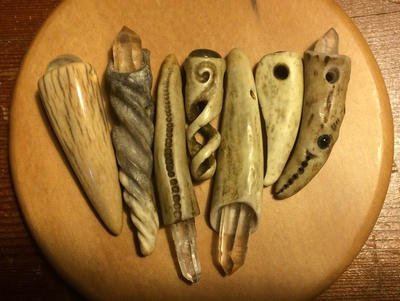 Seven Antler Pendants