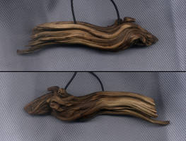 Wood Swirl Pendant