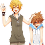 Roxas and Sora - Render