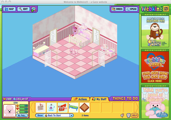 Webkinz Rocking Rope Bridge Webkinz Screenshot: Lilah by thedancingshaymins on DeviantArt