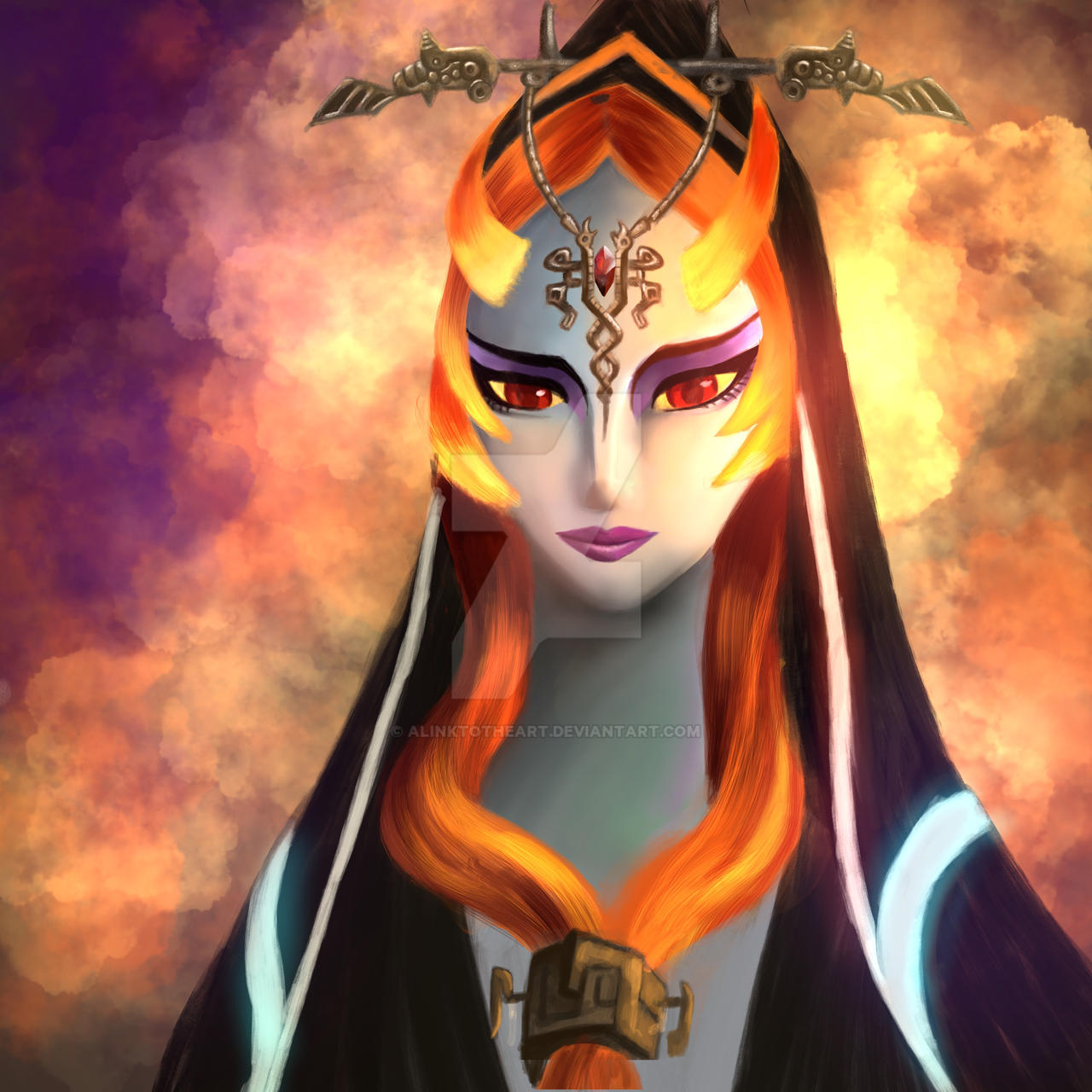 The Legend of Zelda: Twilight Princess Midna by ALinkToTheArt on DeviantArt