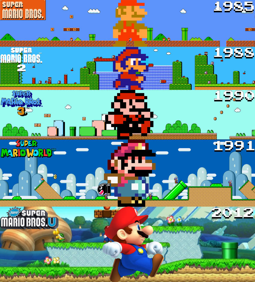 Evolution of Super Mario Bros. by TheGamingMasterGuys on DeviantArt
