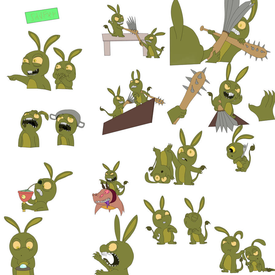 Killer Freaks From Outerspace Sketches 2 by MyuuTheMew on DeviantArt