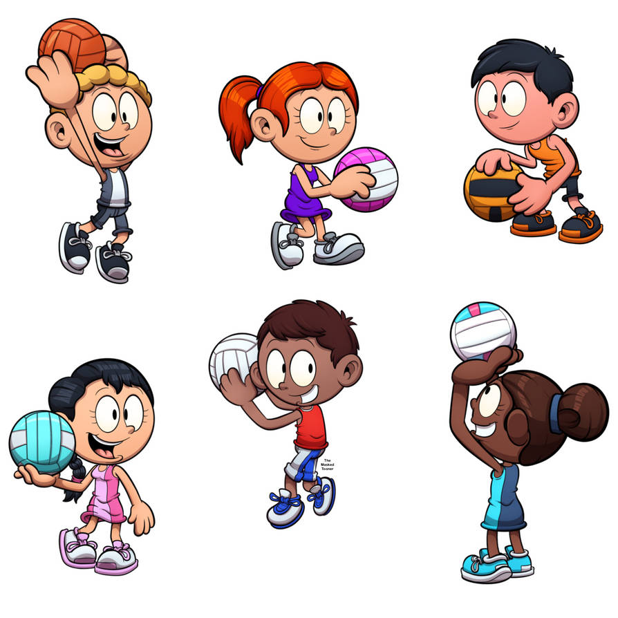 Kids Playing Netball by TheMaskedTooner on DeviantArt