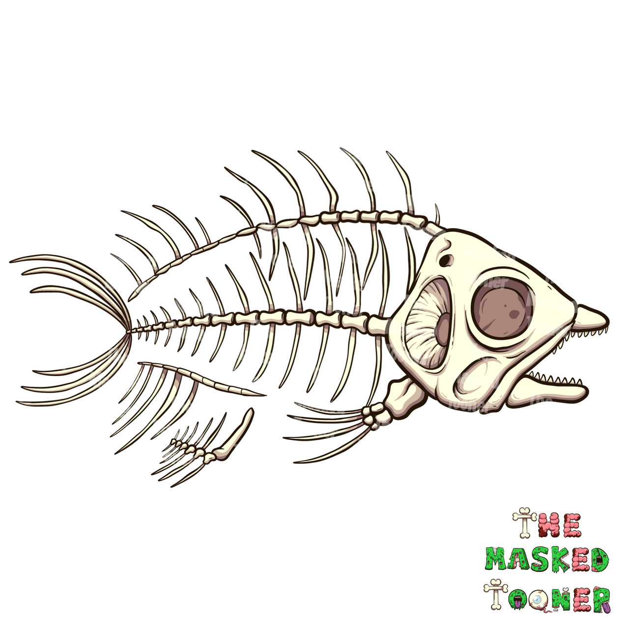 Fish Skeleton by TheMaskedTooner on DeviantArt
