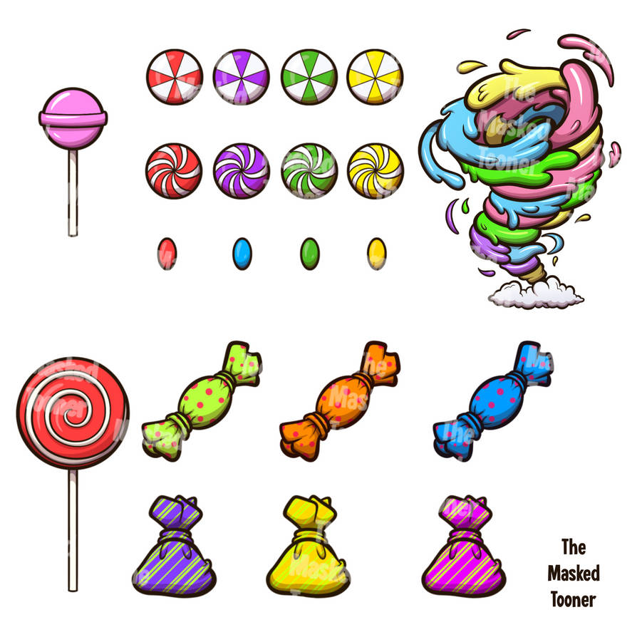 Candy Commission For Packaging by TheMaskedTooner on DeviantArt