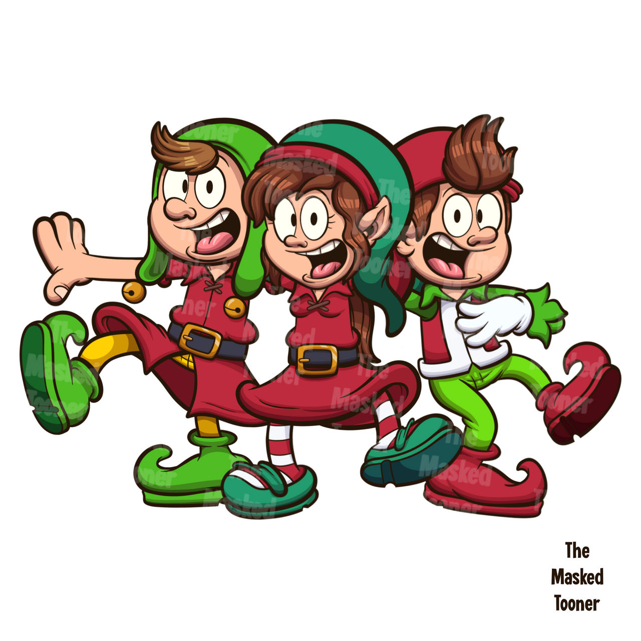 Cartonn Elf Rapping Singing Christmas Elves by TheMaskedTooner on DeviantArt