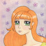 Ginger renaissance anime retro girl