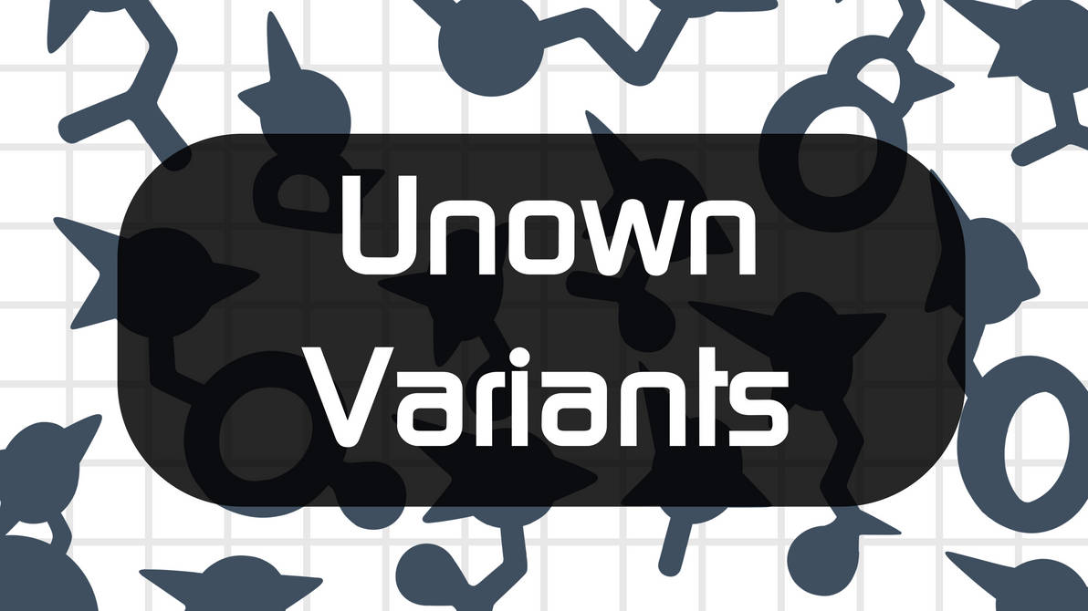 Pokemon Science Variants: Pt. 1 Unowns by n0rtist on DeviantArt