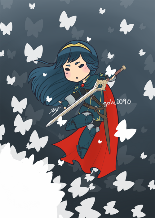 Lucina with Butterflies