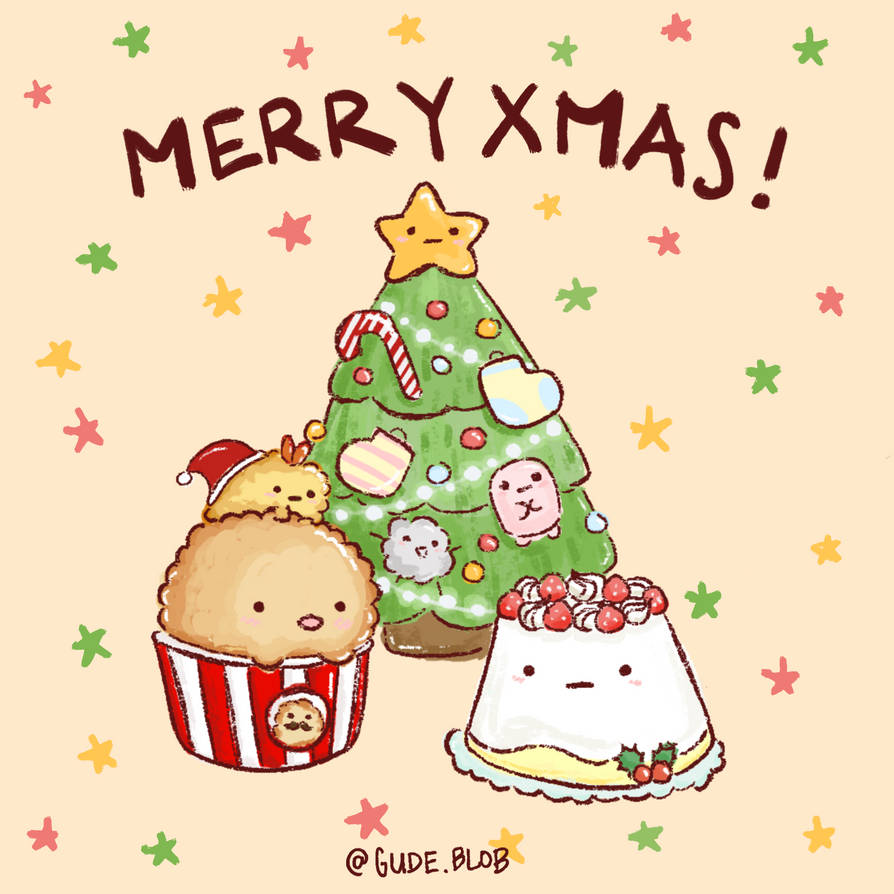 Sumikko Christmas Cake and Fried Chicken by gudeblob on DeviantArt