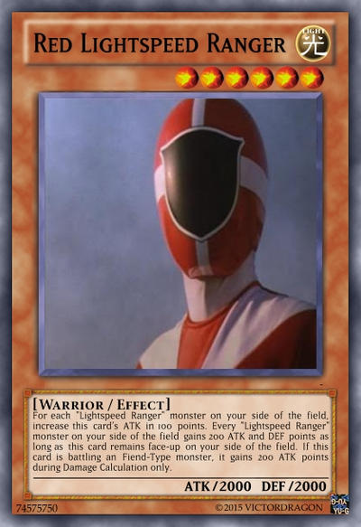 Red Lightspeed Ranger Card by Saiol1000 on DeviantArt