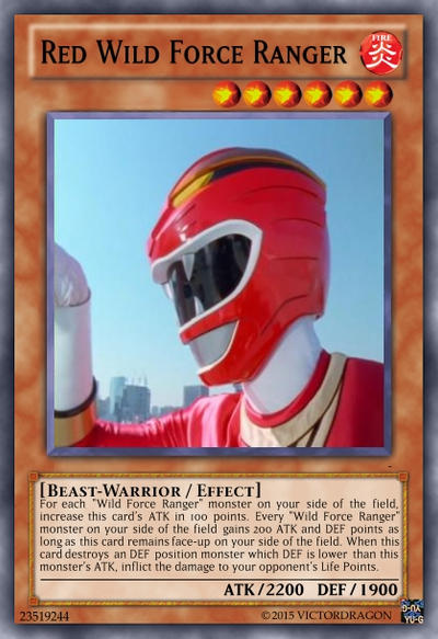 Red Wild Force Ranger Card by Saiol1000 on DeviantArt