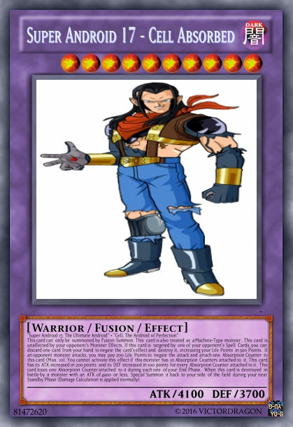 Super Android 17 - Cell Absorbed Card by Saiol1000 on DeviantArt