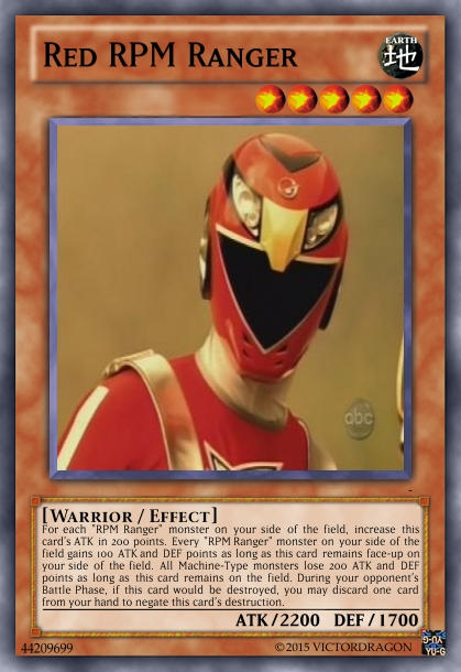Red RPM Ranger Card by Saiol1000 on DeviantArt