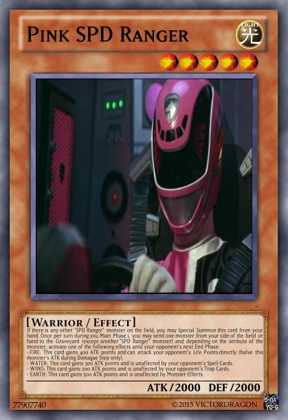 Pink SPD Ranger Card by Saiol1000 on DeviantArt