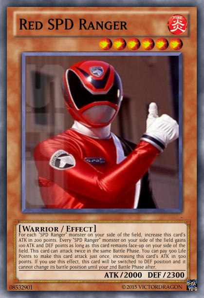 Red SPD Ranger Card by Saiol1000 on DeviantArt