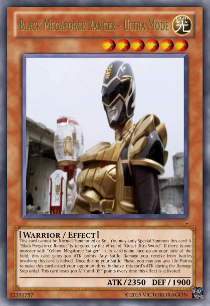 Black Megaforce Ranger Deviantart Black Megaforce Ranger - Ultra Mode Card by Saiol1000 on DeviantArt