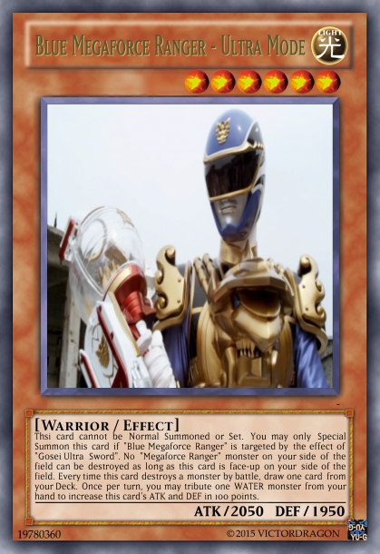 Blue Megaforce Ranger - Ultra Mode Card by Saiol1000 on DeviantArt