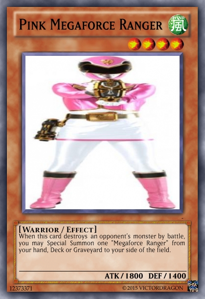 Pink Megaforce Ranger Card by Saiol1000 on DeviantArt