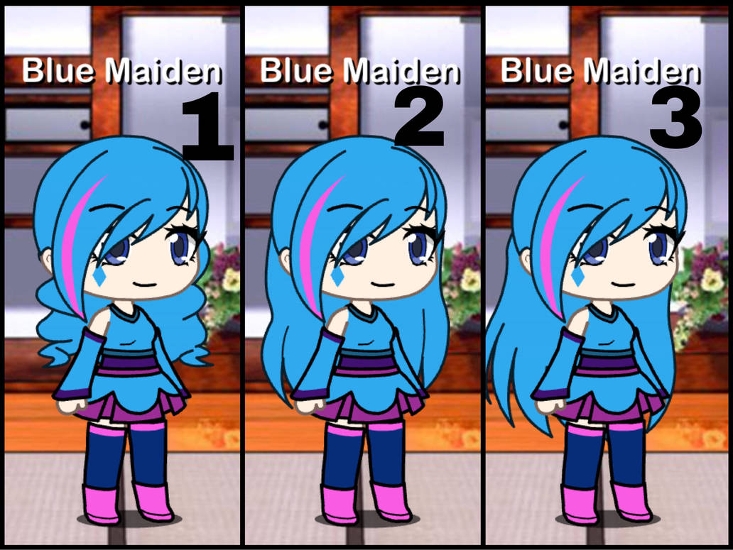 Gachalife 3 Hairstyle With Blue Maiden By Megaali On Deviantart